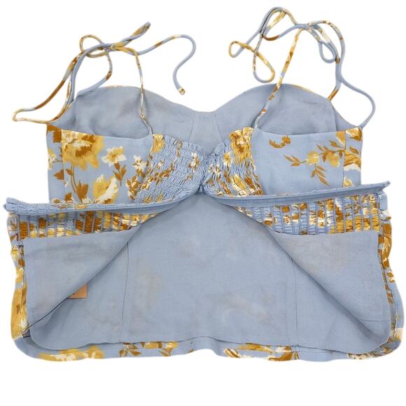 Reformation Liza Top Heavenly Floral Smocked Shirt - Picture 8 of 13